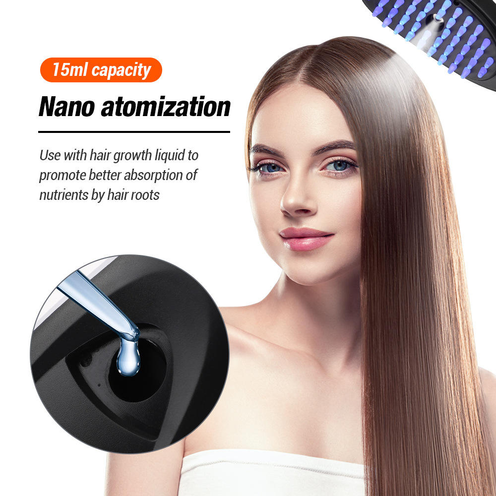Nano Atomization Electric Scalp Massager & Hair Growth Liquid Applicator Comb