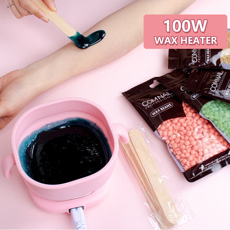Portable Silicone Electric Wax Warmer Machine & Hard Wax Bean Melter Kit